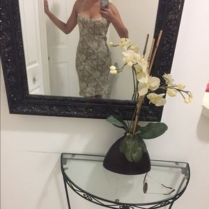 Silk snake skin slip dress from The Limited